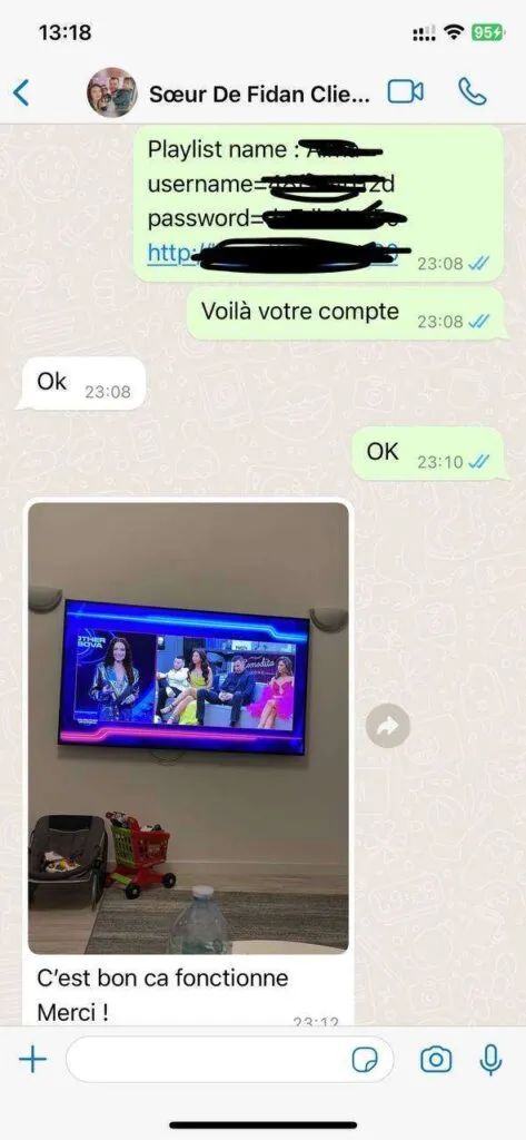 Sync IPTV renewal and free month confirmation chat 6